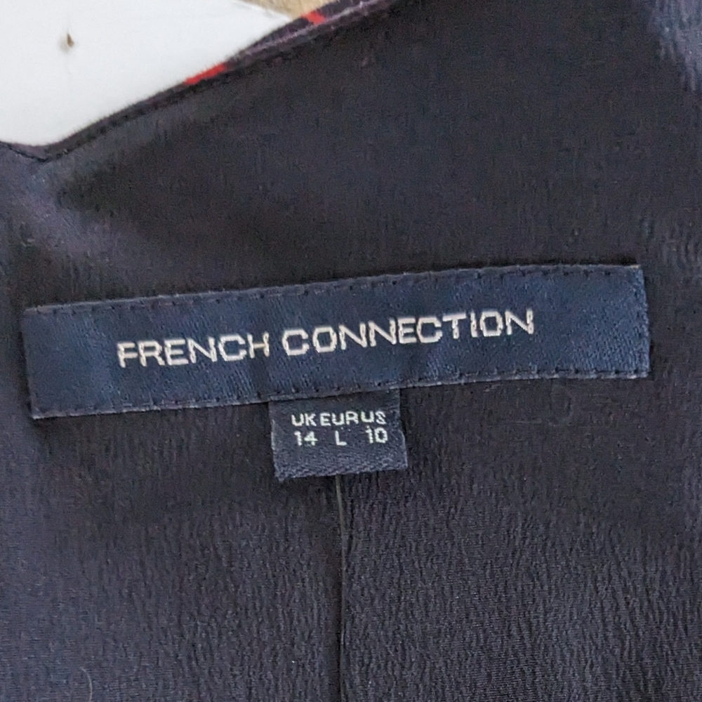 French Connection Navy Sheath Dress Size 10 - Picture 11 of 11